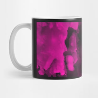 Pink watercolor paint Mug